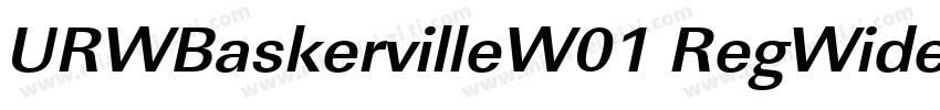 URWBaskervilleW01 RegWide字体转换